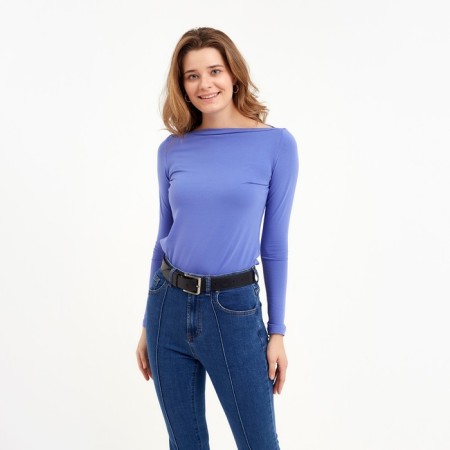 Women's Longsliva Minaku: Basic Line Fialkoy Color, Rr. 46-5