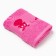 Tainted towel with a cat border, pink color, size 50x90cm 380g/m 100% cotton