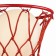 Wall lamp Mantra Basketball, E27, 1x20W, 320x300x370 mm, Matte red color