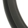 Braid on the steering wheel Lavita, size L, gray, PVC