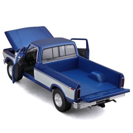 MASTO DIE-CAST 1979 Ford F150 Pick-UP, opening doors, 1:18, brown color-4
