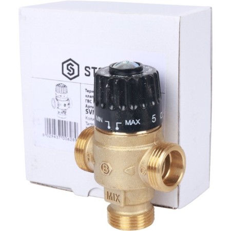 Mixing valve Stout SVM-0125-236520, 3/4 ", external thread, 30-65 ° C, KV 2.3-4