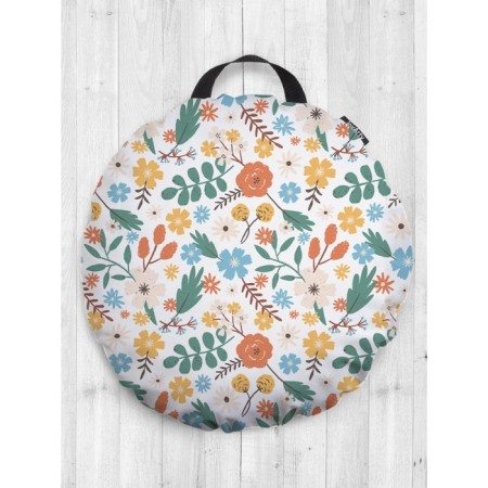 Pillow Siddle "Lun flowers", decorative, d = 52 cm