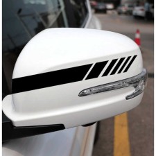 Sticker on a side mirror car 20x5 cm, black, set 2pcs