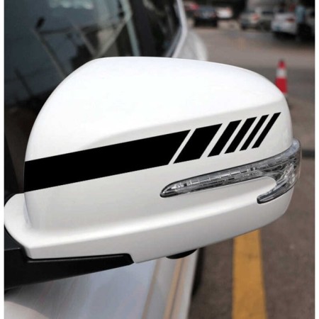 Sticker on a side mirror car 20x5 cm, black, set 2pcs