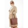 Zipper bag with zipper, brown color