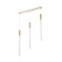 Bayerlux suspension of Bayerlux "Jedi" 3xLED 9W 4000k gold 3x3x50-250cm
