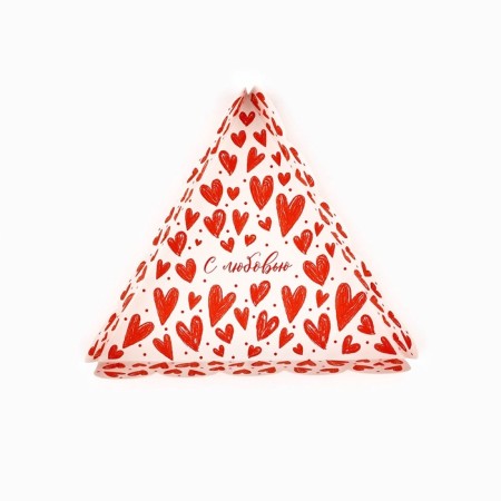 Box for confectionery products with PVC “With Love”, 18 x 3 cm-2