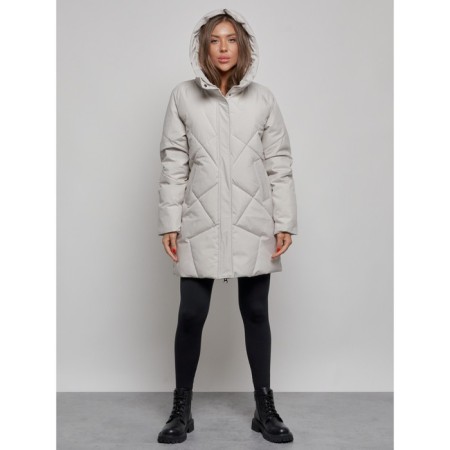 Winter jacket, size 56, light gray color-4