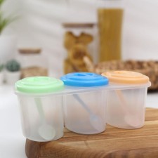 A set of cans for bulk products 