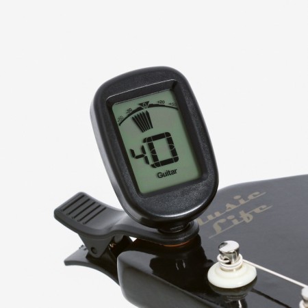 Music Life guitar tuner, clothespin, black