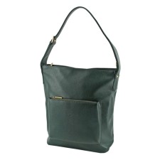Female bag, artificial leather, green, 30x13x38 cm