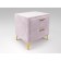 Tumbling bedside Roshal 500x400x570 Pink velor