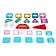 Designer magnetic "magic figures", 38 details