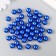 Set of beads "needlework" plastic, diameter 10 mm, 25 g, blue
