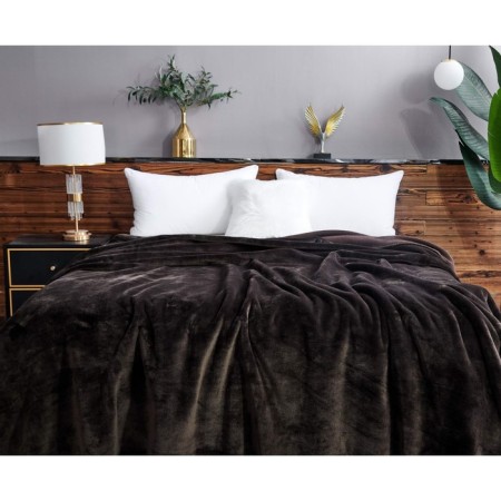 Sofia blanket, size 220x240 cm, coffee color-2