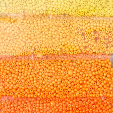Round 12/0 "sun bunnies" 6 colors x 10 g 20x8 cm-3