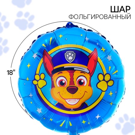 Air "Gonchik" ball, 18 inch, foil, puppy patrol