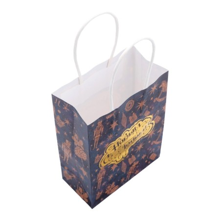 New Year. New Year's Paper Package Paper with embossing, Happy New Year 16 x 12 x 6 cm.-3