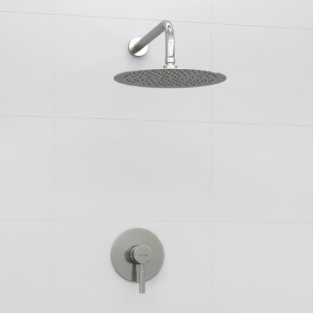 The shower system waserkraft a12497, built -in, tropical shower, chrome-1