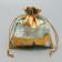 Bag Gift Organza "Golden Snowflakes", 10 x 12 cm +/- 1.5 cm, New Year