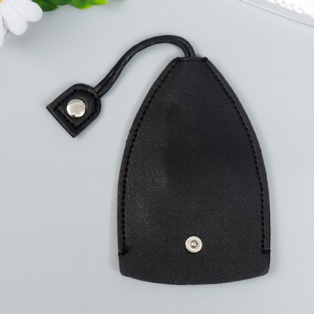 Trick to the leatherette to the hidden "chamomile" black 11.5x7.5 cm-3