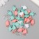 Decor for creativity "Leaves. Mint, peach, white and transparent" NR 20 g 2.2x1.4x0.4 cm