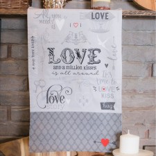 Ethel towel Love 40x67 cm, 100% cotton, sarzha 190 g/m2