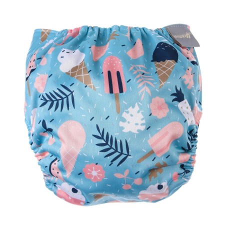 Panties-scammer, reusable, carbon-bamboo fabric, "ice cream", from 0-36 months.-5