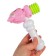 Rattle - squirrel "Squirrel - hammer", color mix, crush me
