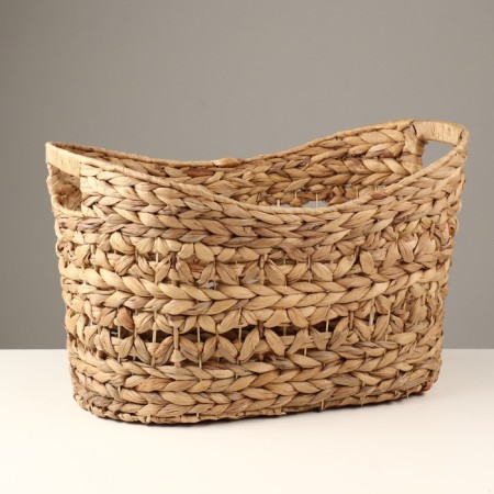 Wicker basket, 46x28x23/28 cm, reeds, seaweed