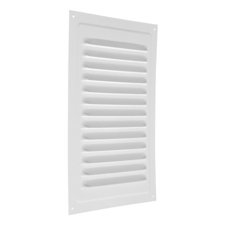Ventilation grate Zein Lux RM2030, 200 x 300 mm, with a grid, metal, white-4