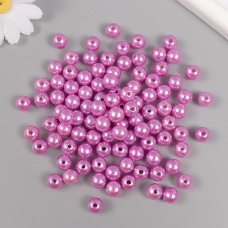 Set of beads "pearls" d 10 mm, 250 gr, lilac