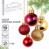 Christmas balls New Year, for the New Year, plastic, d = 3 cm, 16 pcs., Wine, gold, red color