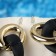 Earrings Metal "Chain" Enjoyness, 2 links, color golden color