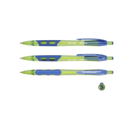 Handle Automatic Handle XR-30 Spring, node 0.7 mm, blue ink, rubber emphasis, letter line 1000 meters, mix