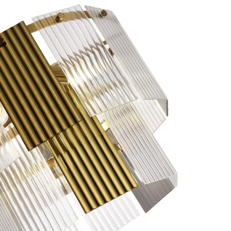 Suspended EVOLUCE lamp. Sle1123-303-05. Tresa. 5x40 watts, E14, 40x40x32 cm, brass color-2