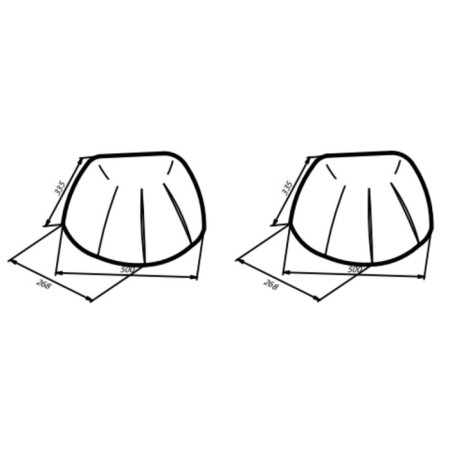 A set of ottomans "Alice", 2 pcs, pink color-2