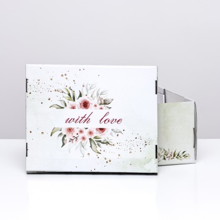 Folding box "Rosa Scarlet", 31.2 x 25.6 x 16.1 cm-4