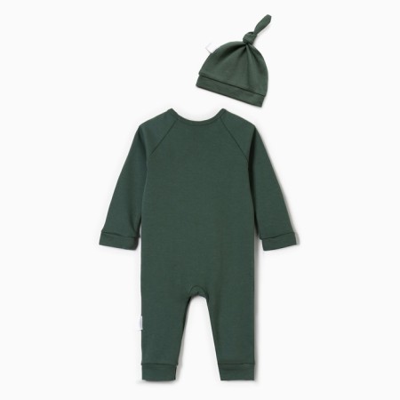 Kombineson with a hat of the crumb I am "spruce branches", height 74-80 cm, green-10