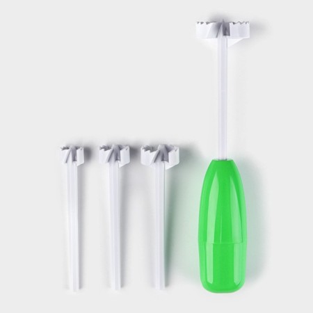 Device for stuffing vegetables Drill, 4 nozzles, green color
