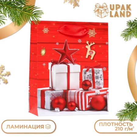 Laminated "New Year's miracle" package 11.5 x 14.5 x 6 cm-2