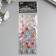 Sticker of rhinestones plastic "bends - flowers, pearls, rhinestones" mix 16.5x7 cm