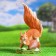 Garden figure "Squirrel on a large nut" 30x17x12cm