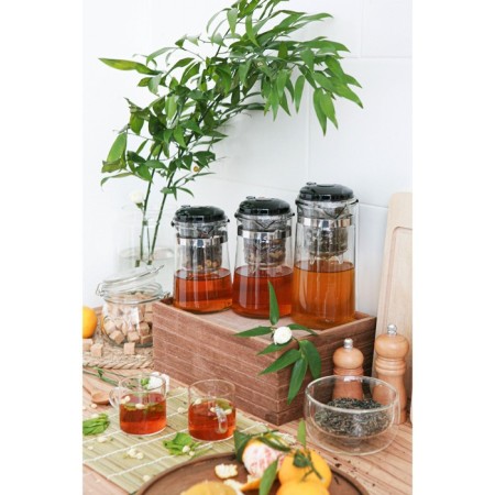 Magistro -glass teapot Magistro Magistro, 900 ml, with plastic sieve-10