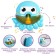 The bath toy "Osminog", bubbles, on the suction cup
