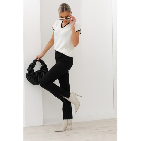 Women's pants with a section of Eliseeva Olesya, size 48, black color
