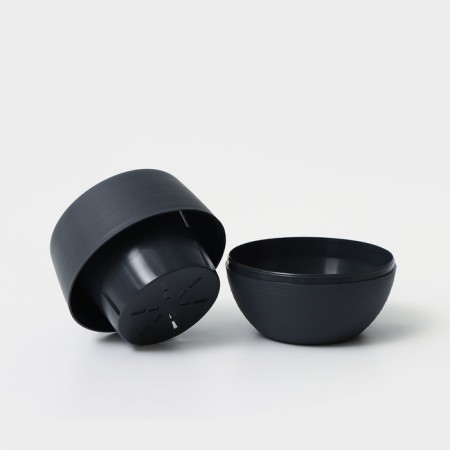 Potor Potion Potion Plastic Plastic, 450 ml, D = 12 cm, h = 10 cm, graphite color-2