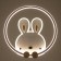 Lamp "Bunny" LED 124W pink-white 53x51x5.5 cm Bayerlux