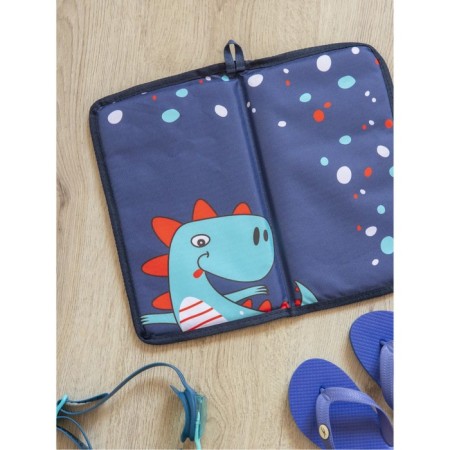 Garbage rug, dinosaur, 30x36 cm, for retraining, blue-1